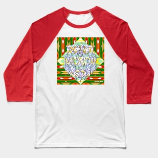 lion in safari pattern ecopop Baseball T-Shirt